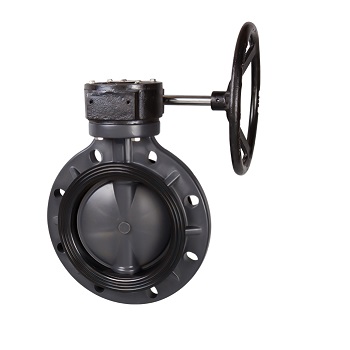 BUTTERFLY VALVE(WORM GEAR) FRPP